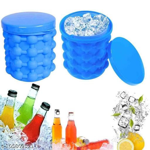 Ice Cube Maker Genie Silicone Ice Bucket Revolutionary Space Saving Ice Cube Maker