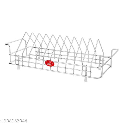 Unify Stainless Steel Plate Rack, Kitchen Rack, Plate Holder Stand for Kitchen, Lid Holder