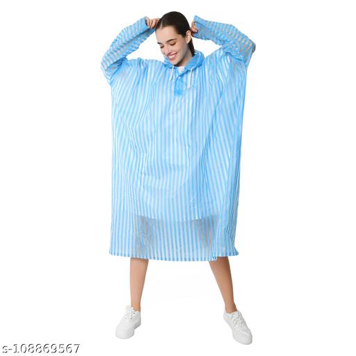 VARSHA Rainwear PVC Rain Poncho for Women Rain Suit