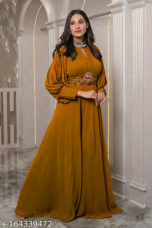 Beautiful handworked Light copper color Jumpsuit