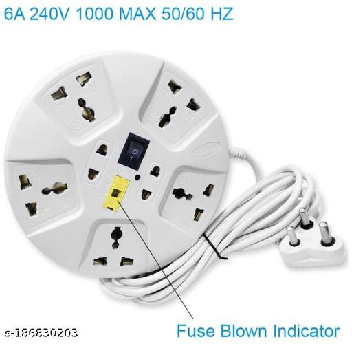 Extension Cord, Multi Plug Point Extension Board (2.8 Meter), Led