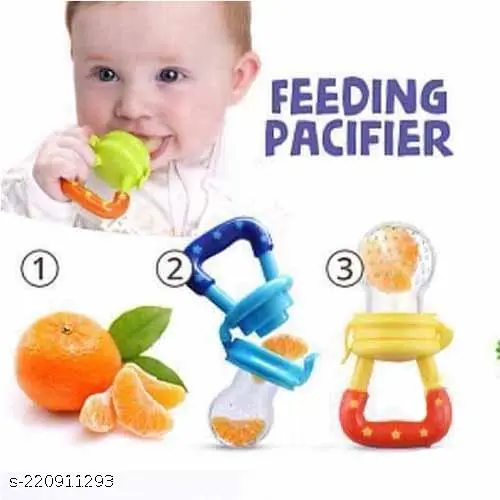 Fruit Nibbler, Soft Pacifier Feeder (Multicolor)