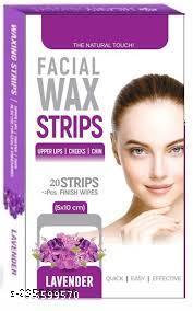 Wax Strip for Facial Hair Removal for Women Face, Waxing Strips for Upper Lip/Cheek Hair
