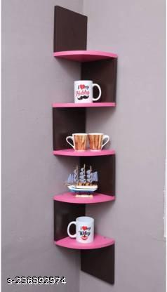 Kraftstics Owesom Wooden Wall Hanging ZIG ZAG wall shelves for kitchen and bedrooms