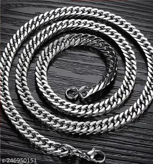 Trendy Men's Silver Alloy Chain ( Pack Of 1 )