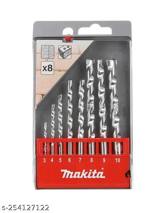 Makita D41791 Drill Bit Set for Brick & Concrete (8 Pieces)
