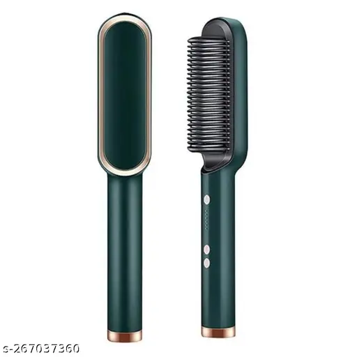 DIVYASA Hair Straightener Brush,Hair Straightening Iron Built With Comb,Fast Heating&5 Temp Settings&Anti-Scald,Perfect For Professional Salon At Home Hair Styler For Man&Woman (Pack Of 1), Multi