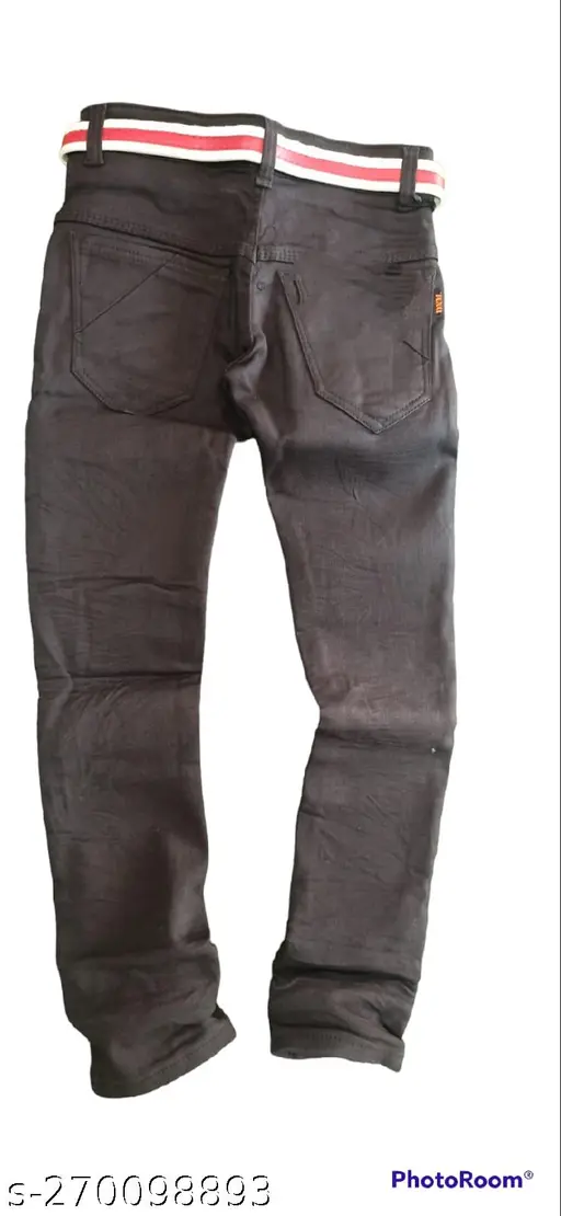 HI FI FNK】Poy Coating Denim Pants