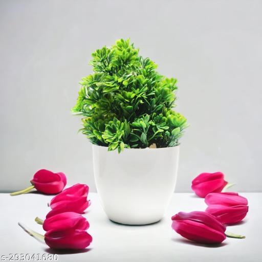 Natural Looking Artificial Plants / Small Green Plants With Pot For