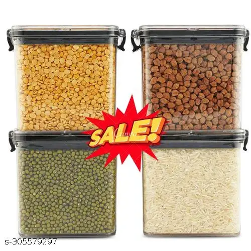 Premium Air Tight Modular Kitchen Plastic Storage Containers Jars Combo