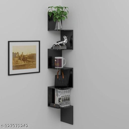 Amazing Wooden Zig Zag Wall Shelves For Home and offfice