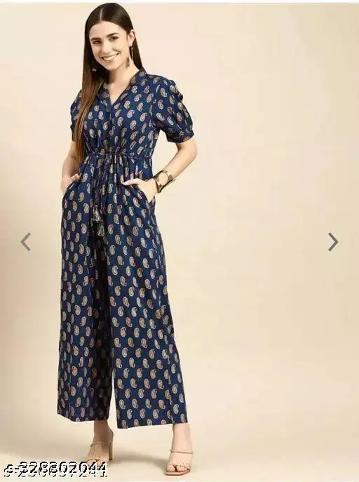 Trending Jumpsuit for Girls / Women (Blue)