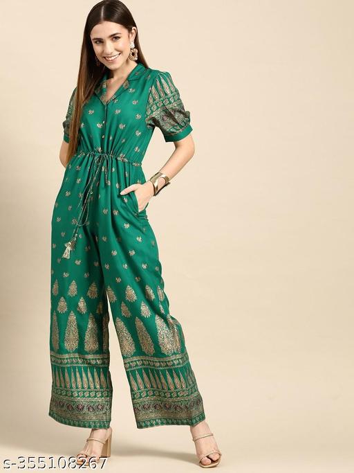 Womens rayon Printed jumpsuit, partywear dress, partwear jumpsuits, festival wear, trendy jumpsuit