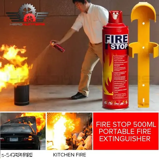 GHANA HUB Single Fire Stop 500ml Portable Fire Extinguisher Used For