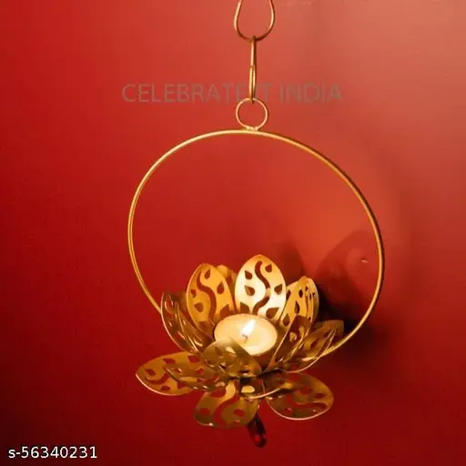 Hanging Lotus Tea Light Holder