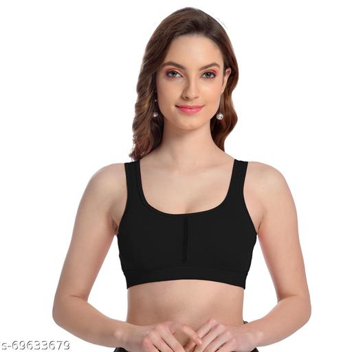 BOOMSHY Women's Sports Bra Pack of 1 color (Black)