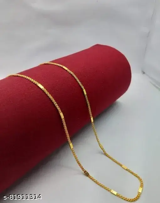 FANCY AND LATEST DESIGN GOLD PLATED CHAIN